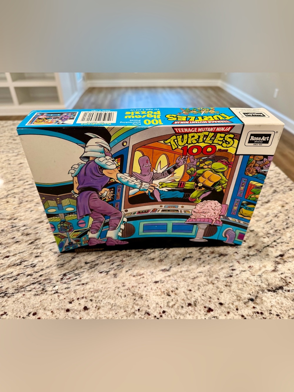 Vintage 1987 TMNT Shredder Krang 100 PCs Puzzle Technodrome Rose Art NEW